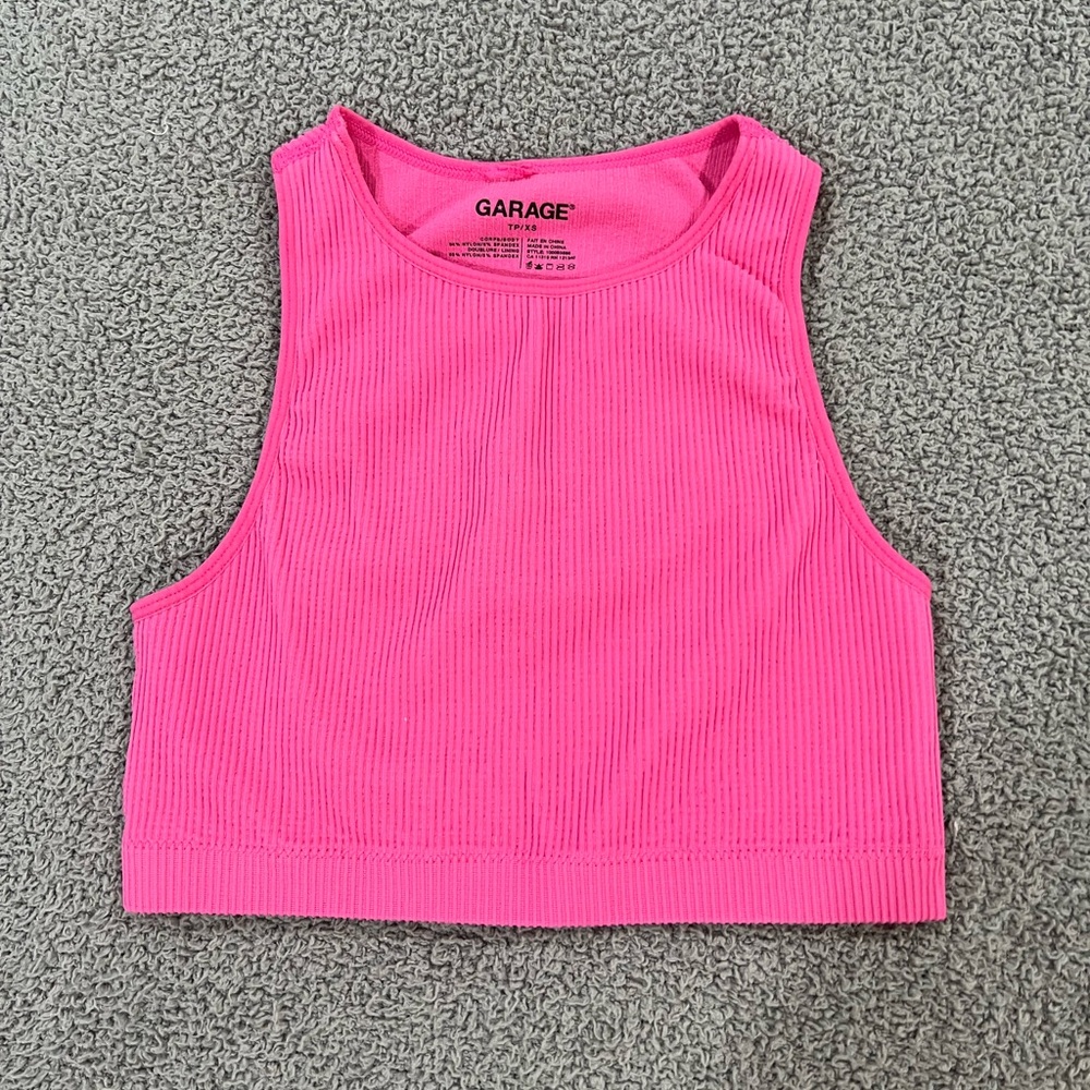 Grarage pretty pink crop top